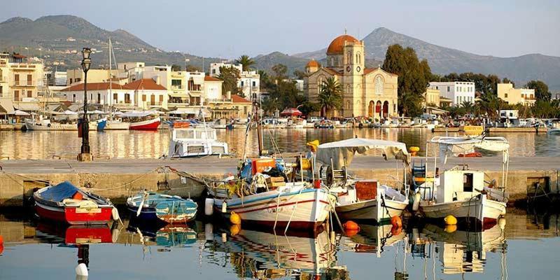 Παραθαλασσια Στουντιο Μιχαλιας Sea View Studio Michalias Agia Marina  المظهر الخارجي الصورة