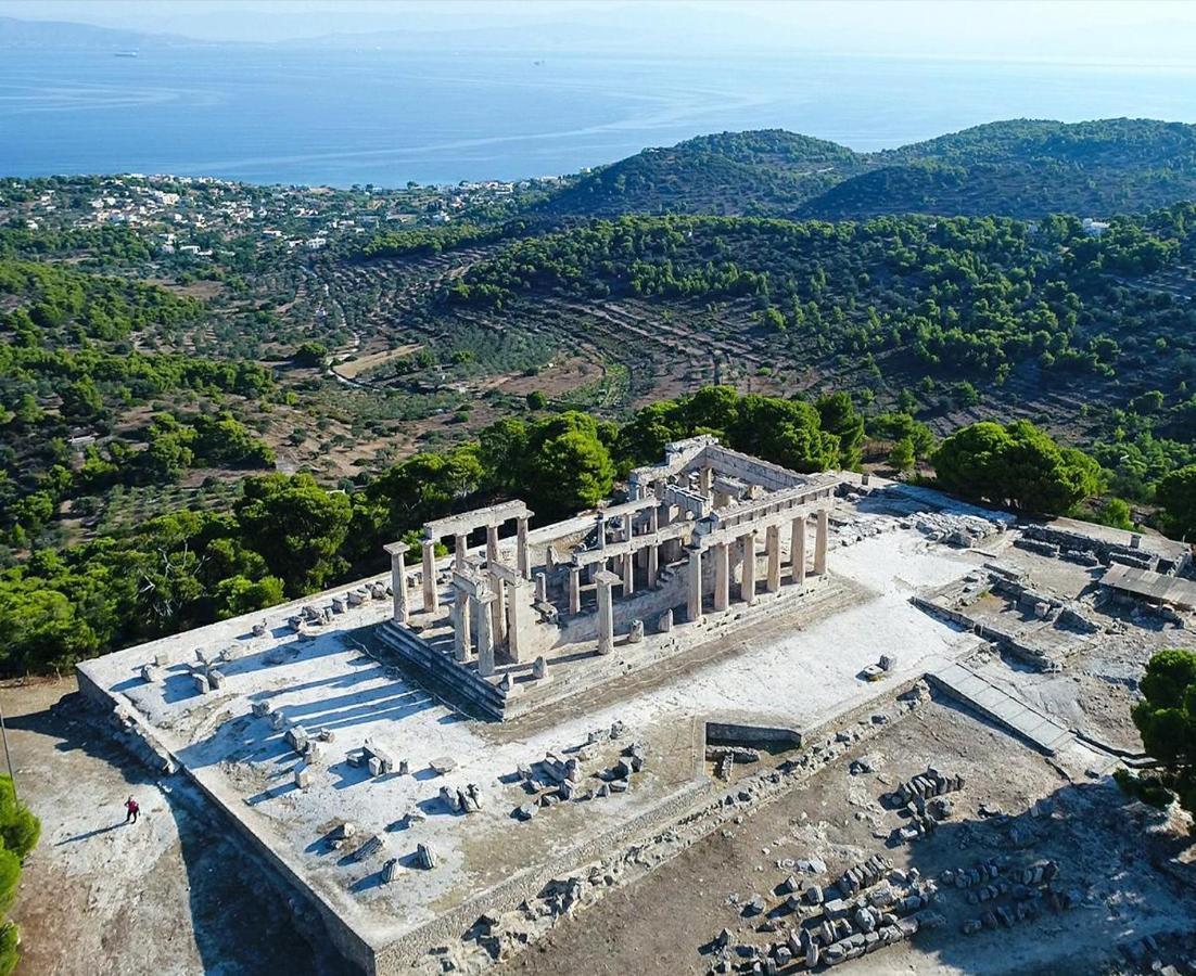 Παραθαλασσια Στουντιο Μιχαλιας Sea View Studio Michalias Agia Marina  المظهر الخارجي الصورة